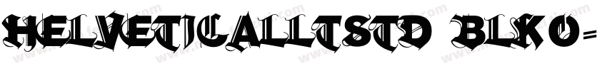 helveticalltstd blko字体转换